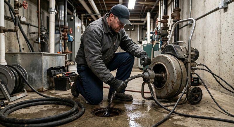 Commercial Drain Cleaning project example